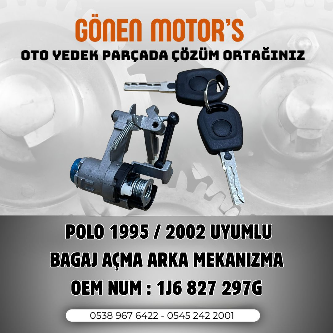 166 - VW Polo 6N - 6N2  Bagaj Kilidi – OEM: 1J6 827 297 G